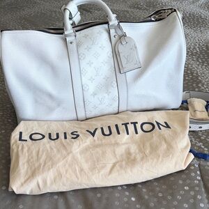 Louis Vuitton Ivory Monogram Travel Bag